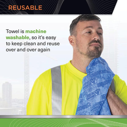 Cordova Consumer Products CT100 Coldsnap Cooling Towl - Blue - Super Absorbent and Evaporative PVA Material 33.5" L x 13" H