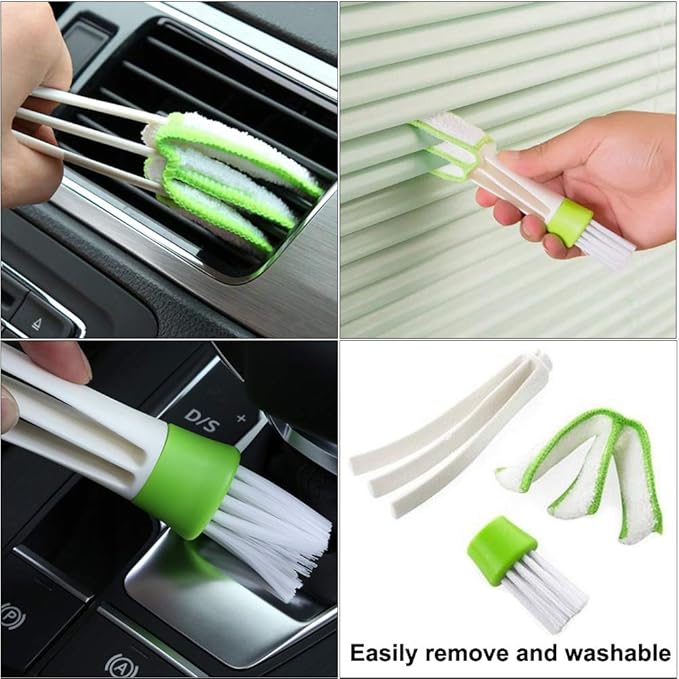 Window Track and Grout Cleaning Brush Set, Tile Lines, Sink Corners, Small Gaps