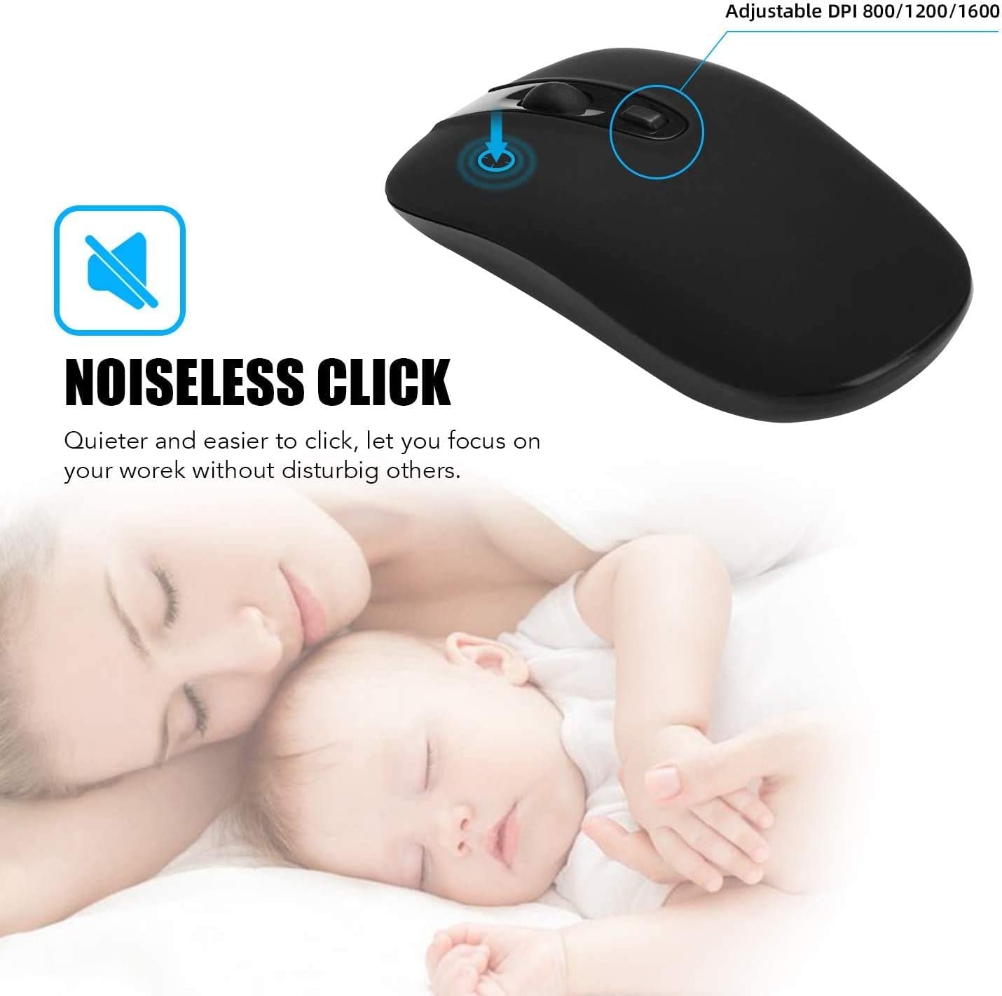 Wireless Keyboard and Mouse Set, 2.4G Compact Slim QWERTY UK Layout USB Keyboard and Cordless Silent Mouse Combo with Numeric Keypad Ergonomic Energy Saving for Windows PC/Laptop/Computer/Apple Mac