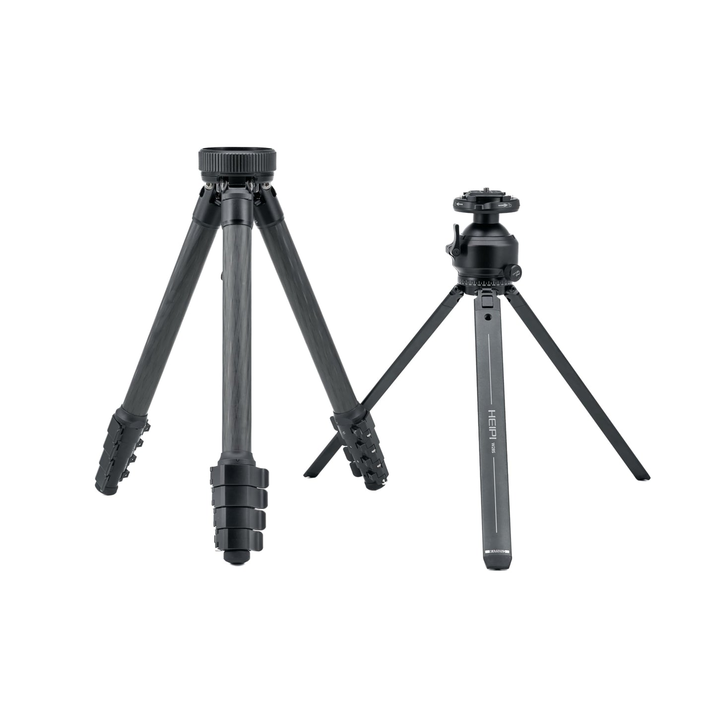 HEIPI Travel Tripod Camera Stand Portable Carbon Fiber Lightweight Tripod 360 Degree Horizontal Panning Vertical Tilting Ball Head Quick-Release Arca-Swiss Mount - W28S (with KF50-Q)