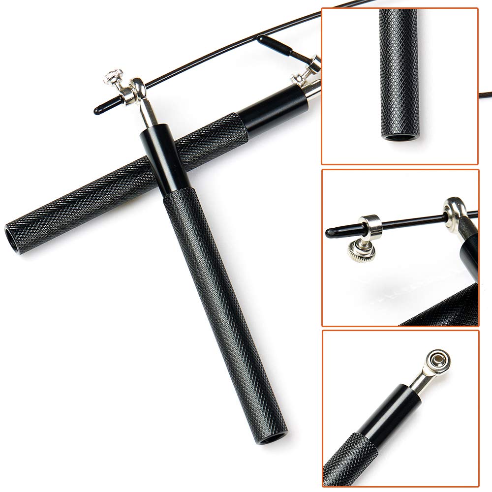 Speed Skipping Rope Adjustable Jumping Rope with Aluminum Handle and Ball Bearing Tangle-Free Exercise Rope for Fat Burning Exercises, Cross Fit Training, Fitness, Exercise