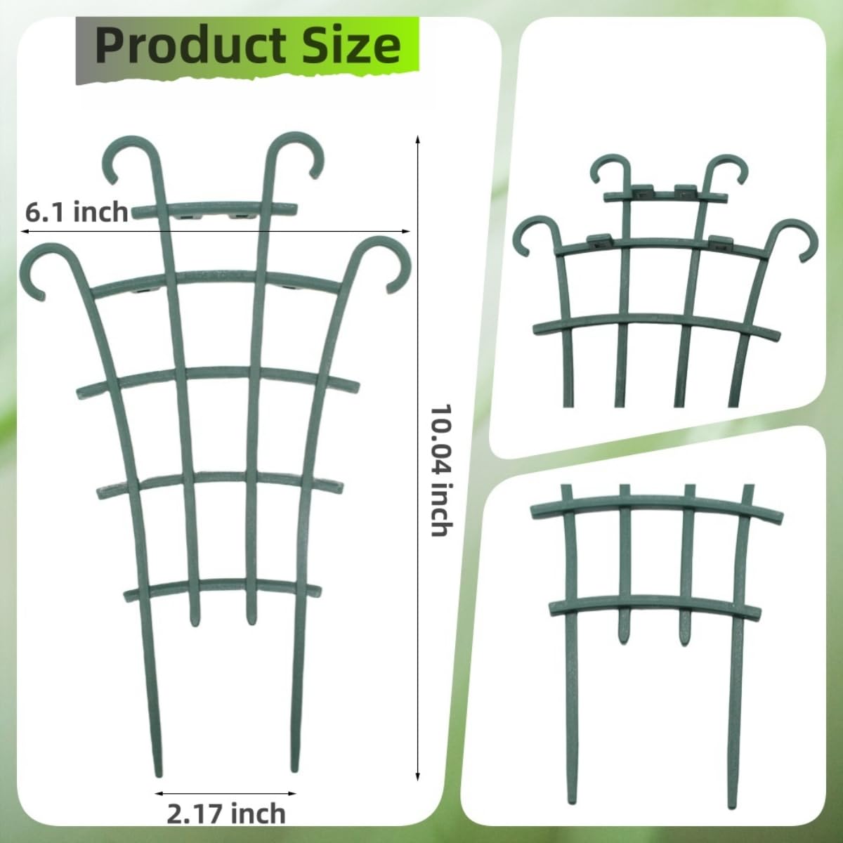 Plant Trellis for Potted Plants, Small Trellis for Climbing Plants Indoor, Plant Trellis Outdoor, Stackable Plastic Garden Trellis Support for Climbing Vines, Hoya, Pothos, Houseplants (10)