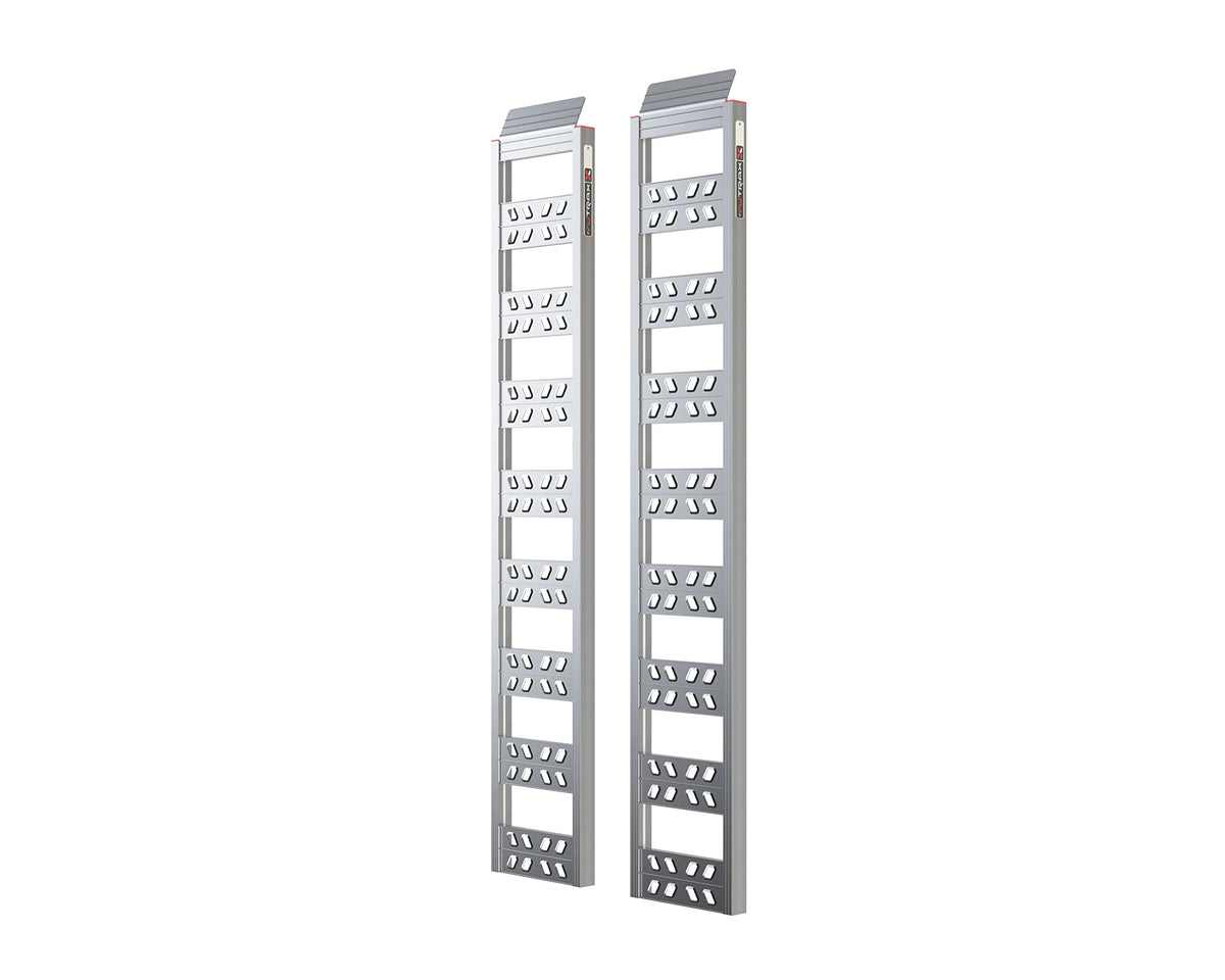 Yutrax® 77” Utility Ramps, High-Strength Extruded Aluminum, 1800 lb. Load Capacity, Lightweight, Versatile, ATV/Riding Lawn Mower Loading, Pair, YR101
