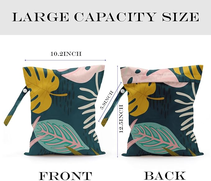 Wet Bag, Wet Dry Bag, Wet Bag for Swimsuit, Dirty Yoga Gym Clothes, Makeup Bag