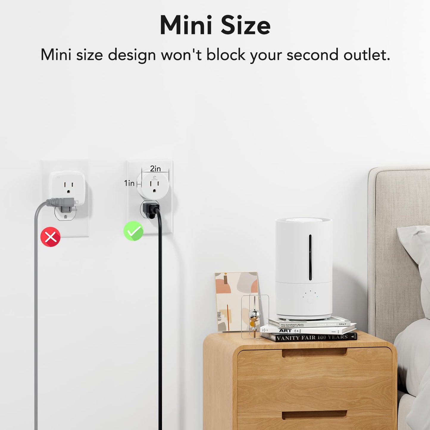 EIGHTREE Smart Plug, Smart Home WiFi Outlet Compatible with Alexa & Google Home, Smart Socket with Remote Control & Timer Function, 2.4GHz WiFi Only