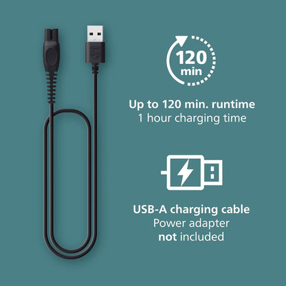 Philips Norelco Body Groomer 7000 Series, Waterproof Men's Full Body Groomer with Travel Case, Triple Protect Shave System & Body Hair Trimmer with Contour-Following 2D Flexing Head, BG7490/50