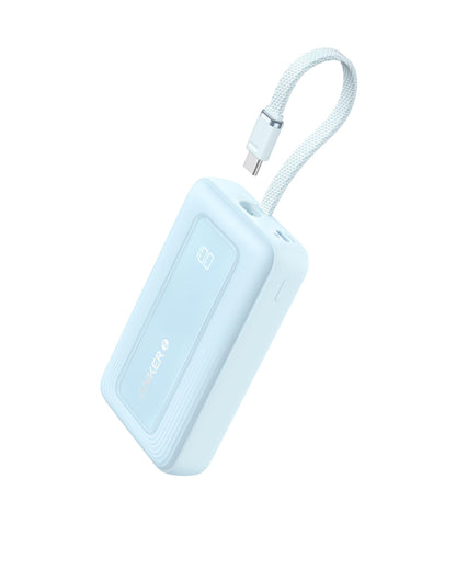 Anker Portable Charger, 10,000mAh 30W Power Bank, USB-C in and Out Fast Charging Battery Pack, Travel Essential Phone Power Bank, for iPhone 16/15, iPad, MacBook, Galaxy, Google, and More