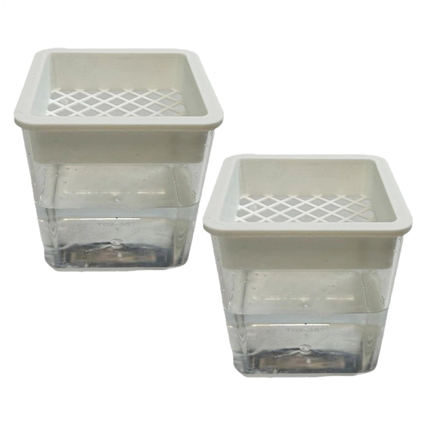 Flower Pots for Plants,Plant Containers - Hydroponic Containers,for Semi-Hydro Cuttings Seedlings African Violets Balcony Desk Garden Porch Windowsill Bedroom Living Room Yard