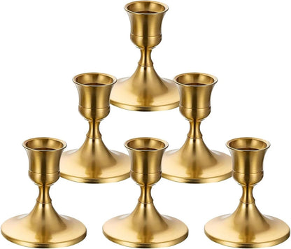 Candle Holder Candlestick Holders Taper Candle for Table Centerpiece Metal Stands Wedding Decor(2pcs)