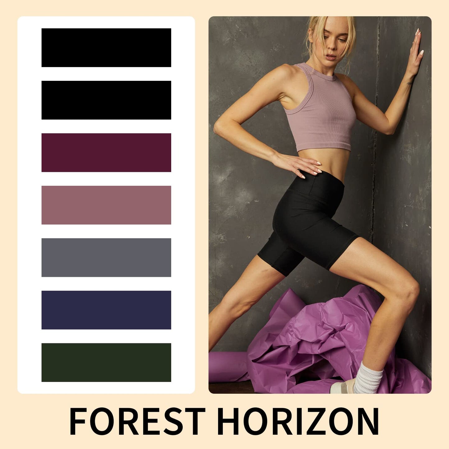 TNNZEET 7 Pack Biker Shorts for Women - 5''/8''/3'' High Waisted Workout Tummy Control Spandex Gym Shorts for Yoga Athletic