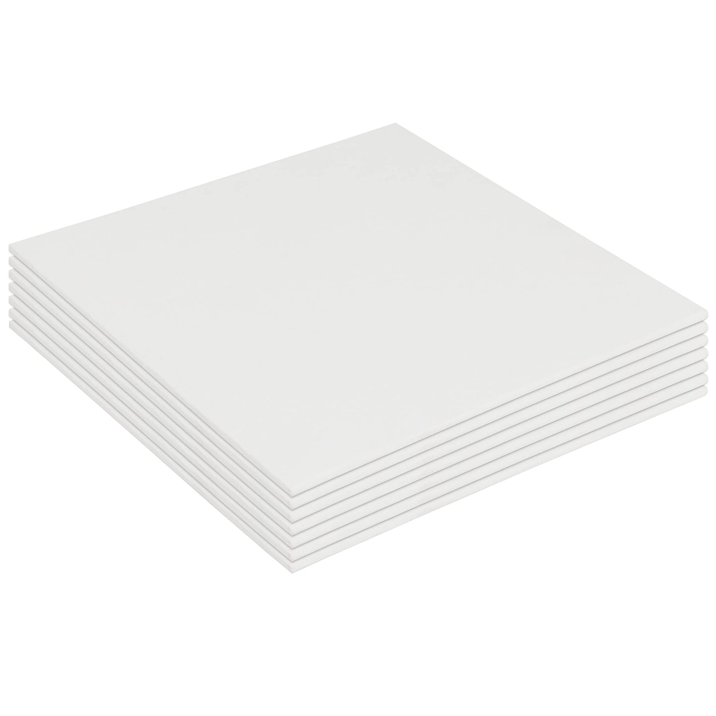 Belle Vous Blank Canvas (24 Pack) - 10 x 10cm (4 x 4 inches) - Pre Stretched Canvas Panel Boards - Suitable for Acrylic and Oil Painting Also for Sketching and Drawing