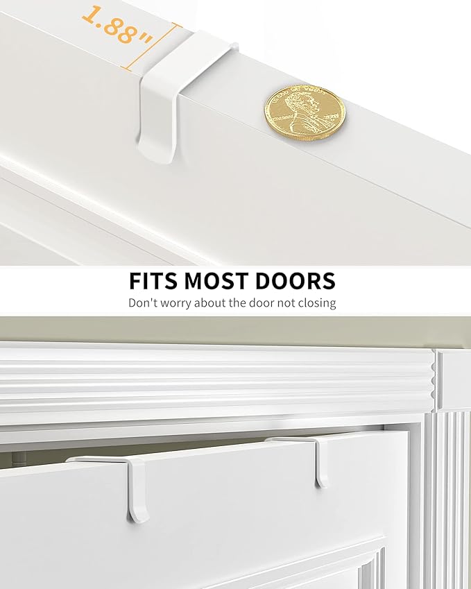 Moforoco White 9-Tier Over The Door Pantry Organizer, Pantry Organization And