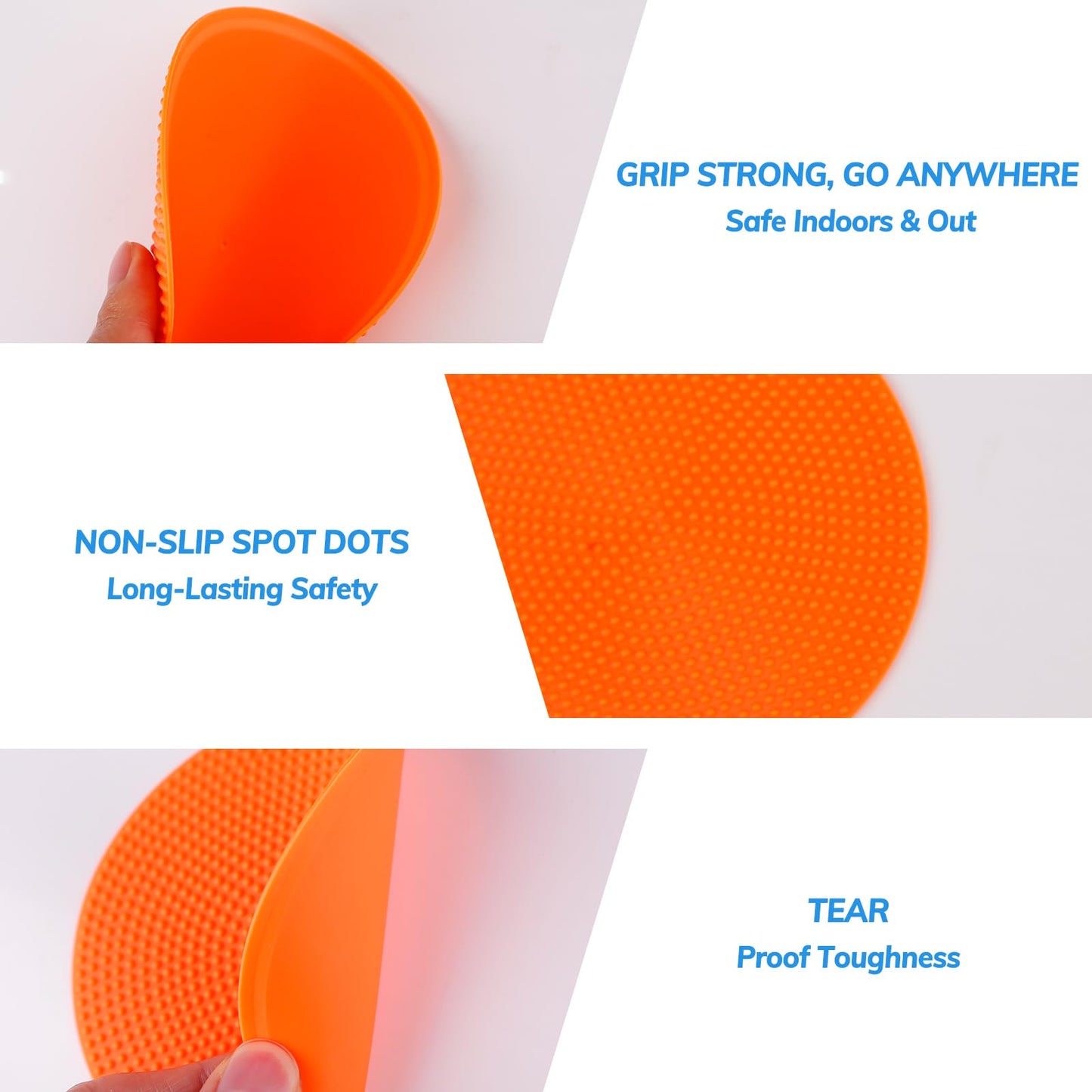 PetalPursuit Poly Spots for Gym Floor, 4", 12 pcs