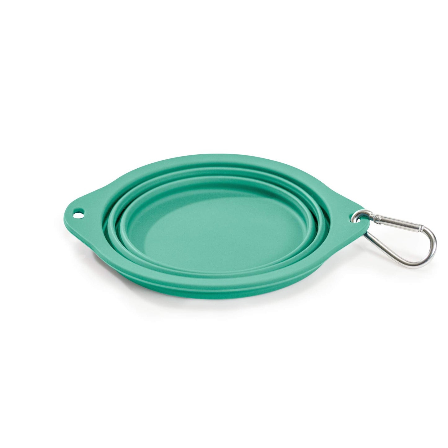 Ruff Products BarkBowl (800ml) - Collapsible Dog Bowl (Tiffany Blue) Premium Quality, Platinum-Cured Food Grade Silicone, No Plastic Rim, Food Safe, Large Travel Bowl