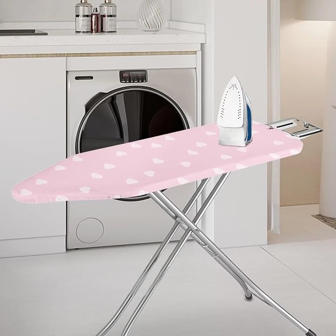 Pink Heart Ironing Board Cover and Pad Soft Cover