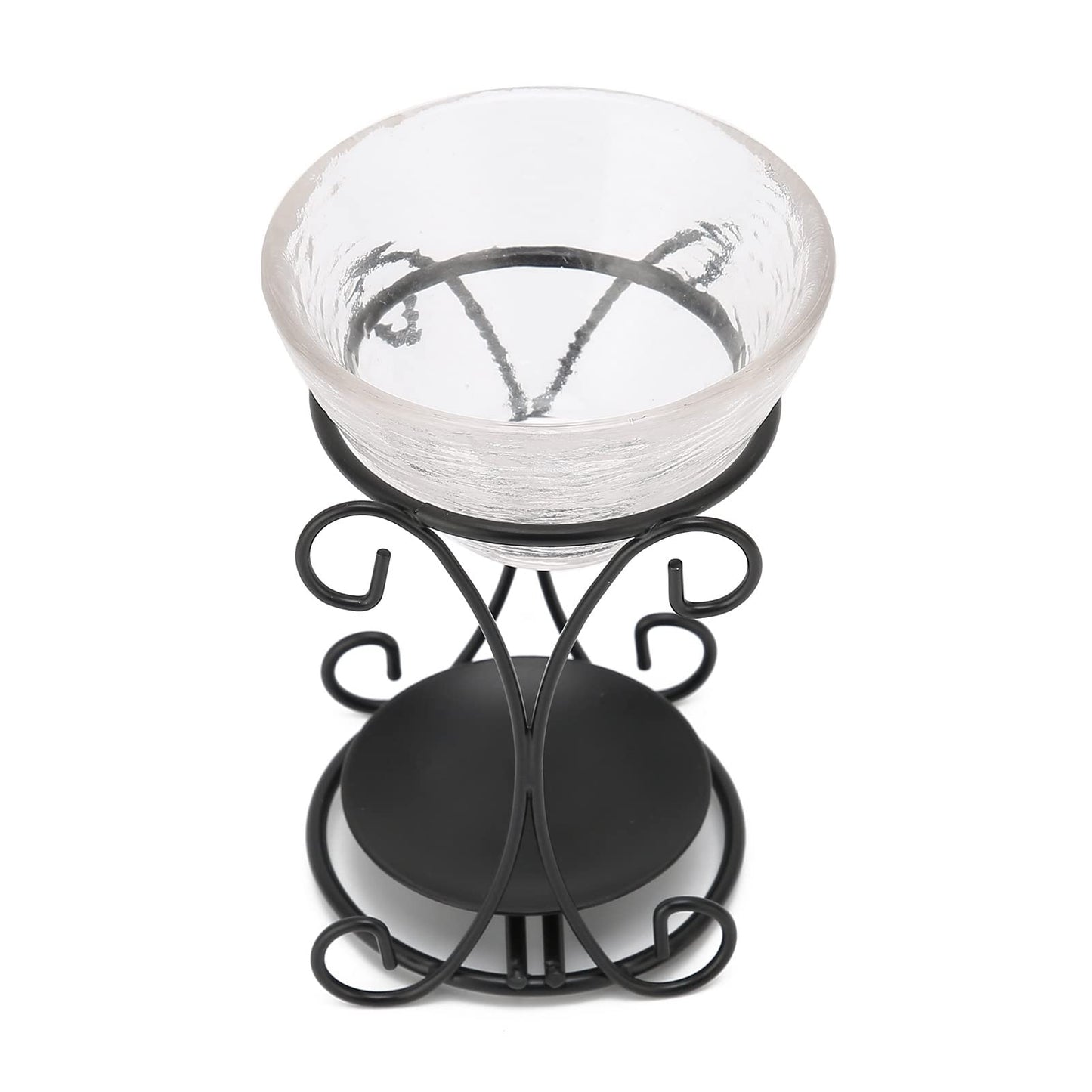 Alvinlite Romantic Tealight Candle Holder Oil Burner, Essential Oil Aromatherapy Aroma Wax Melt Burner for Home Indoor