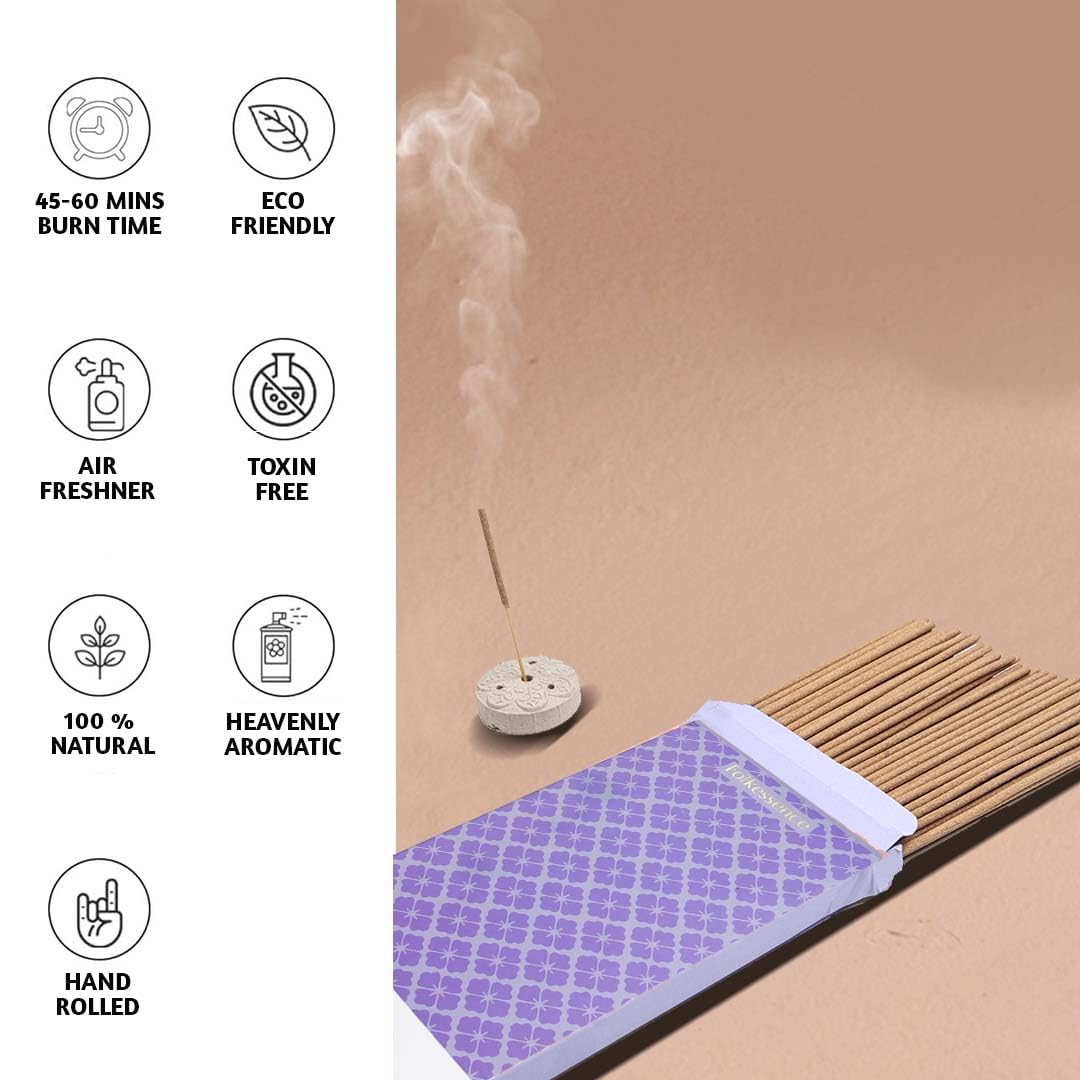 Folkulture Incense Sticks with Holder (120 Sticks)| Vanilla & Cashmere Cozy Insence-sticks For Aromatherapy, Home Fragrance |No Charcoal,Organic,Non Toxic, 45 Mins, Long Burning Luxury Inscents-sticks