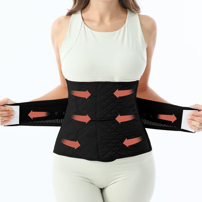 Allaugh Postpartum Belly Band for Women: Abdominal Binder Post Surgery C Section, Soft Fabric Abdominal Wrap for All Day, Comfort Non-Itchy, After Birth Recovery Back Support & Diastasis Recti Repair