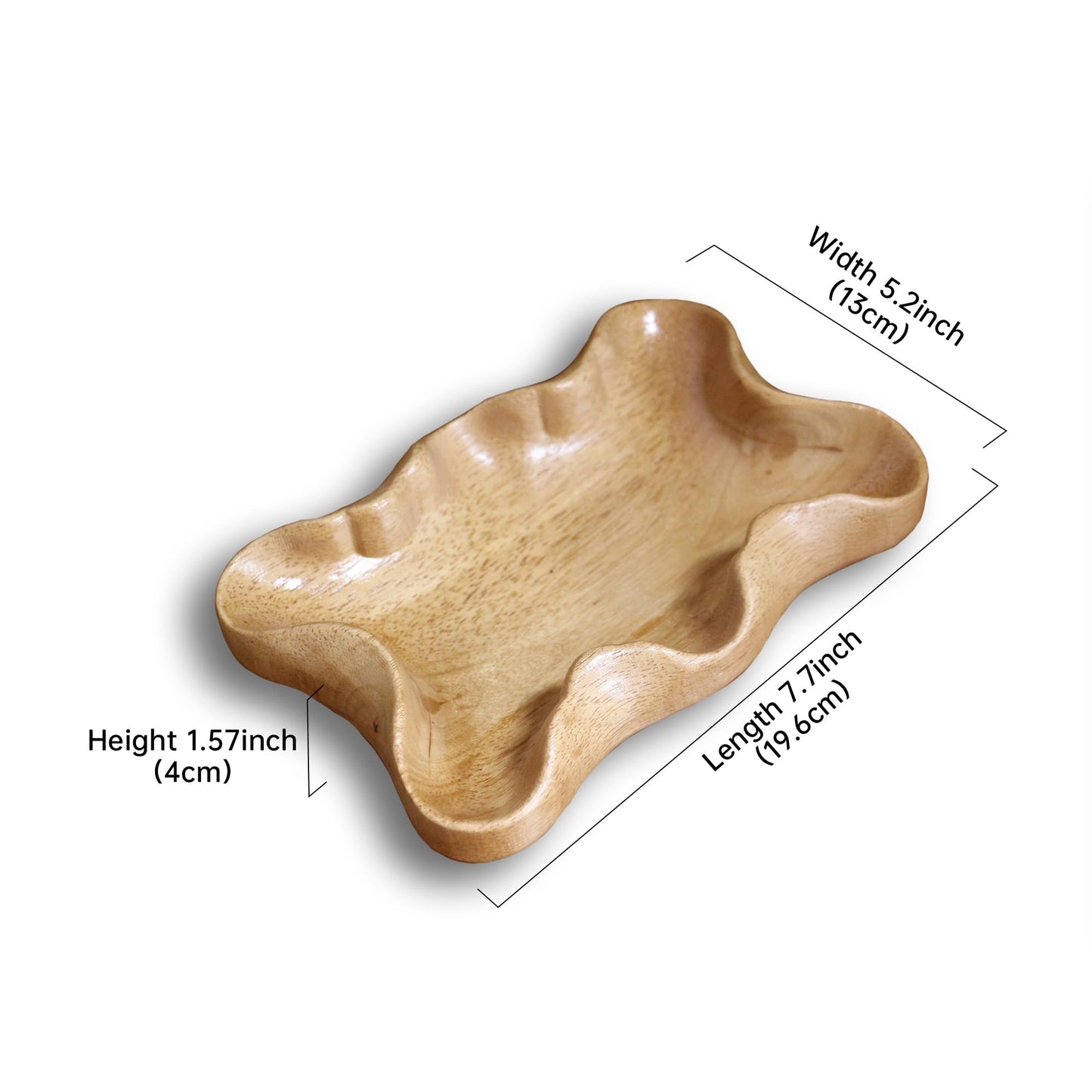 Crystal Tray for Rocks, Gems, and Healing Stones, Wooden Decorative Display Holder, Altar Offering Plate, Zen Decor Tray for Essential Oils