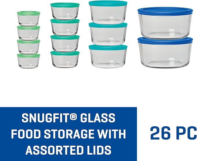 Anchor Hocking 26 Piece Glass Storage Containers