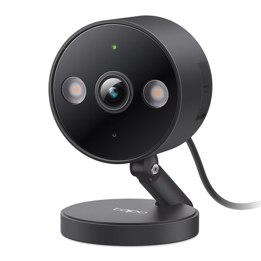 Tapo by TP-Link 2K QHD Security Camera Indoor/Outdoor, 2024 PCMag Editor's Choice, Color Night Vision, Free Person/Pet/Vehicle Detection, Baby Monitor, Local/Cloud Storage, IP66, Dual-Spotlight(C120)