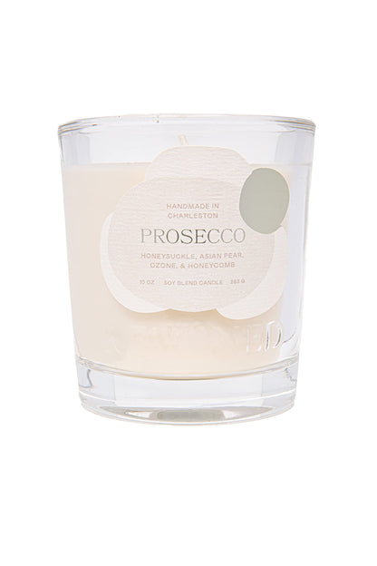 Rewined - Premium Prosecco Scented Candles, 10 oz. - Velvety Smooth, Smoky Scented with Notes of Honeysuckle, Crisp Asian Pear, Fresh Ozone & Honeycomb - Non Toxic Candles