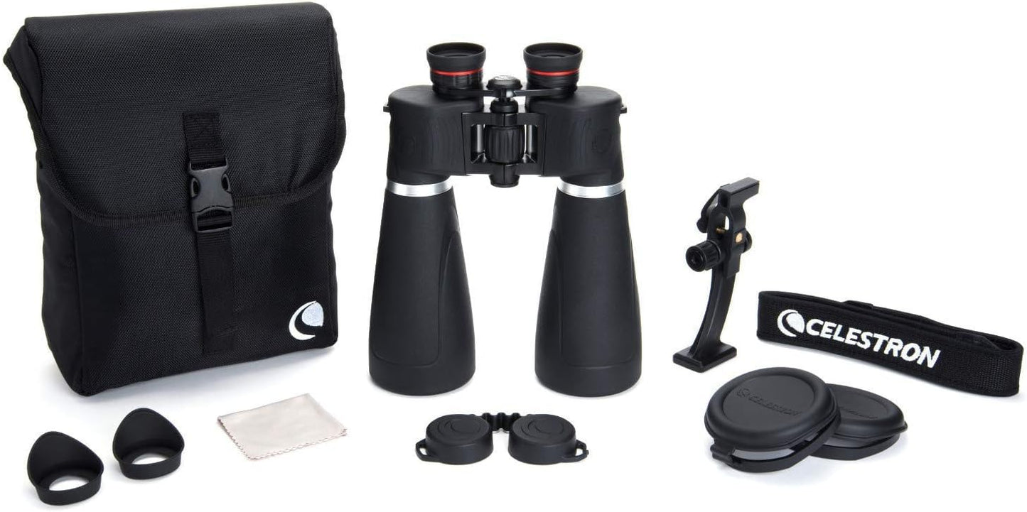 Celestron 72030 SkyMaster Pro 15 x 70 Porro Prism Binoculars, Black