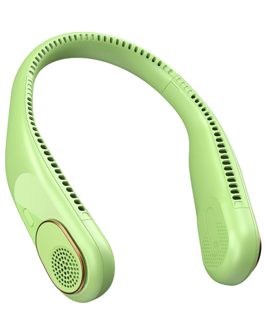 SWEETFULL Portable Neck Fan 360° Cooling Bladeless Personal Fan | No Hair Twisting - 4000mAh USB Rechargeable Wearable Fan for Travel, Birthday Gifts for Men, Women, Mom, and Dad