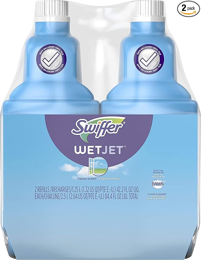 Swiffer WetJet Floor and Hardwood Multi-Surface Cleaner Solution Refills