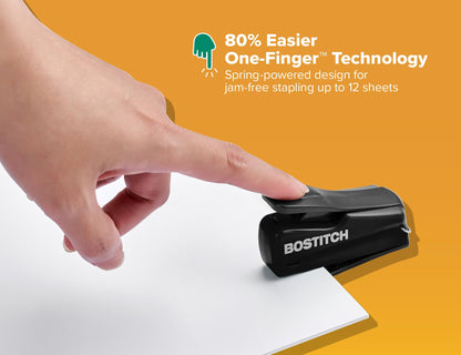 Bostitch Nano Mini Staplers, Black, 2-Pack (1830-2PK)