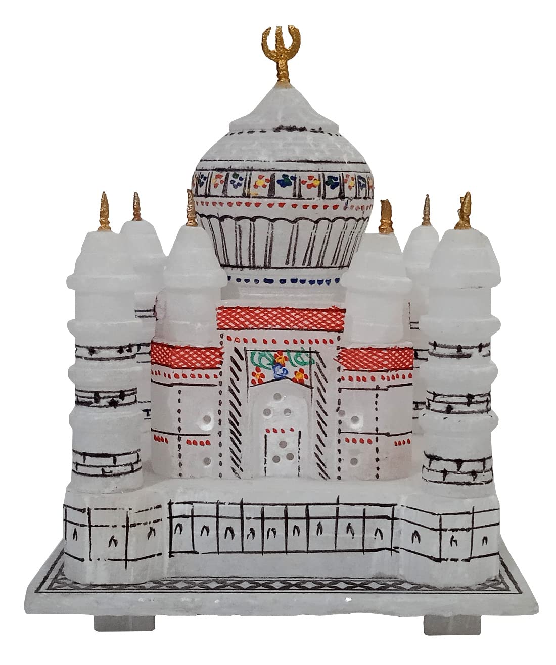 Purpledip Marble Taj Mahal: Symbol of Eternal Love, A Wonder of The Modern World (12014A)