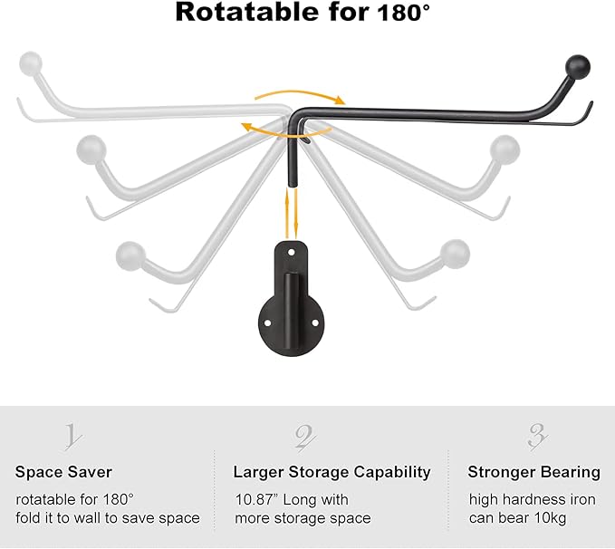 Mkono Wall Mounted Drying Rack Laundry Clothes Hanger