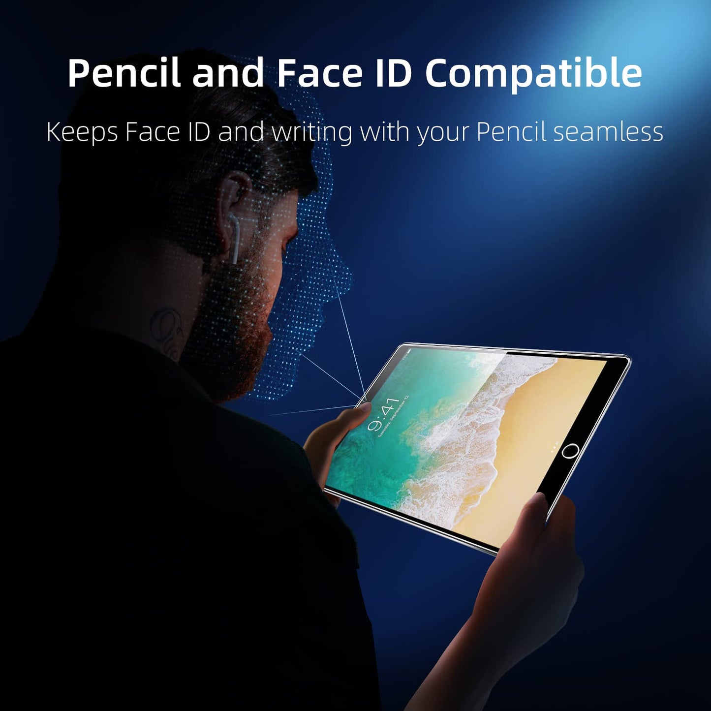 NEW'C 2 Pack Designed for iPad (A16) 11th Generation 2025, iPad 10th Generation 10.9 inches 2022 Screen Protector Tempered Glass, Bubble Free, Ultra Resistant (Easy Installation Frame)
