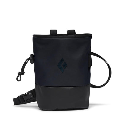 BLACK DIAMOND Mojo Zip Chalk Bag | Zippered Storage Pocket | Fleece-Lined Interior | Adjustable Belt for Rock Climbing & Bouldering | Carbon