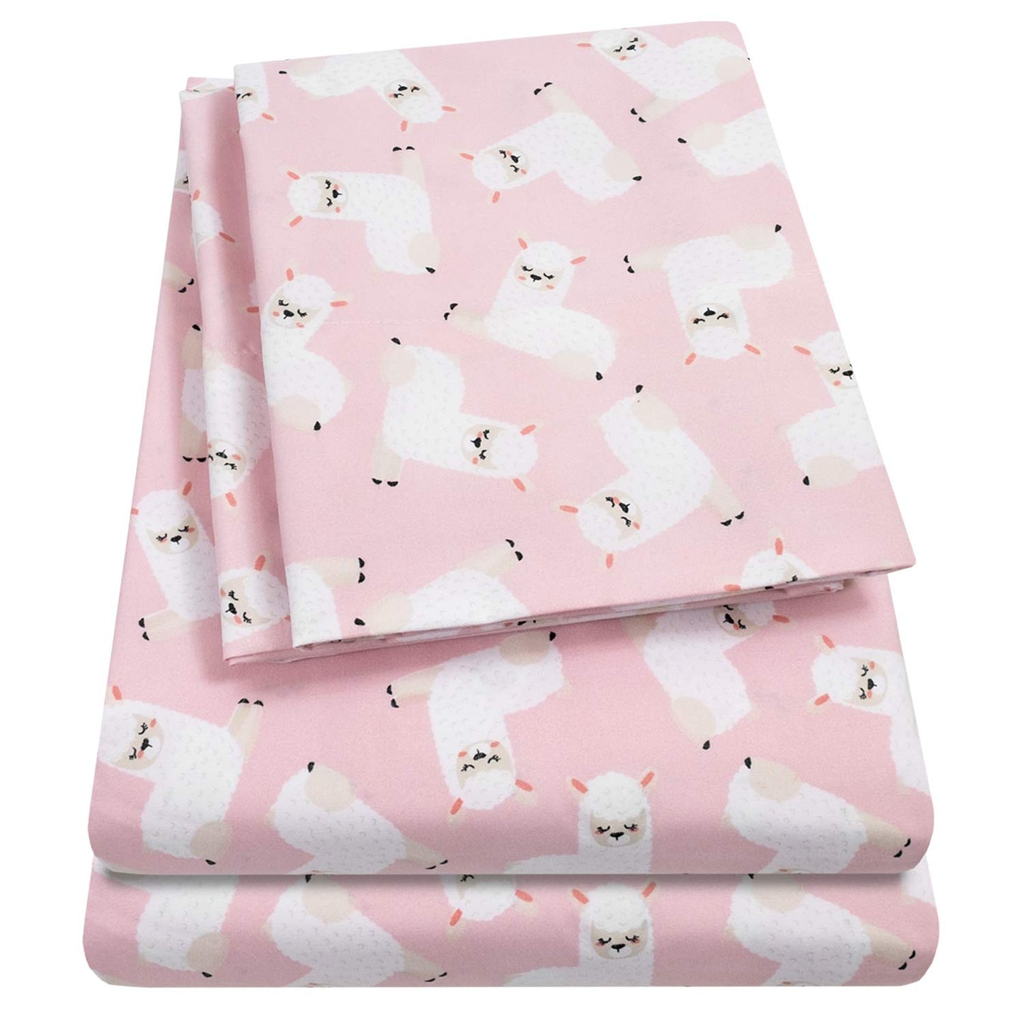 1500 Supreme Kids Bed Sheet Collection - Fun Colorful and Comfortable Boys and Girls Toddler Sheet Sets - Deep Pocket Wrinkle Free Soft and Cozy Bedding - Twin, Llamas