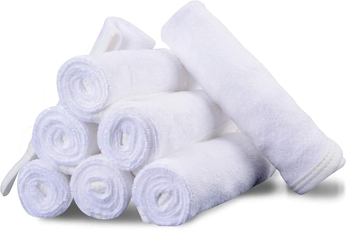 Microfiber Facial Cloths, 8 Pack, Super Absorbent, Quick Drying Fast,