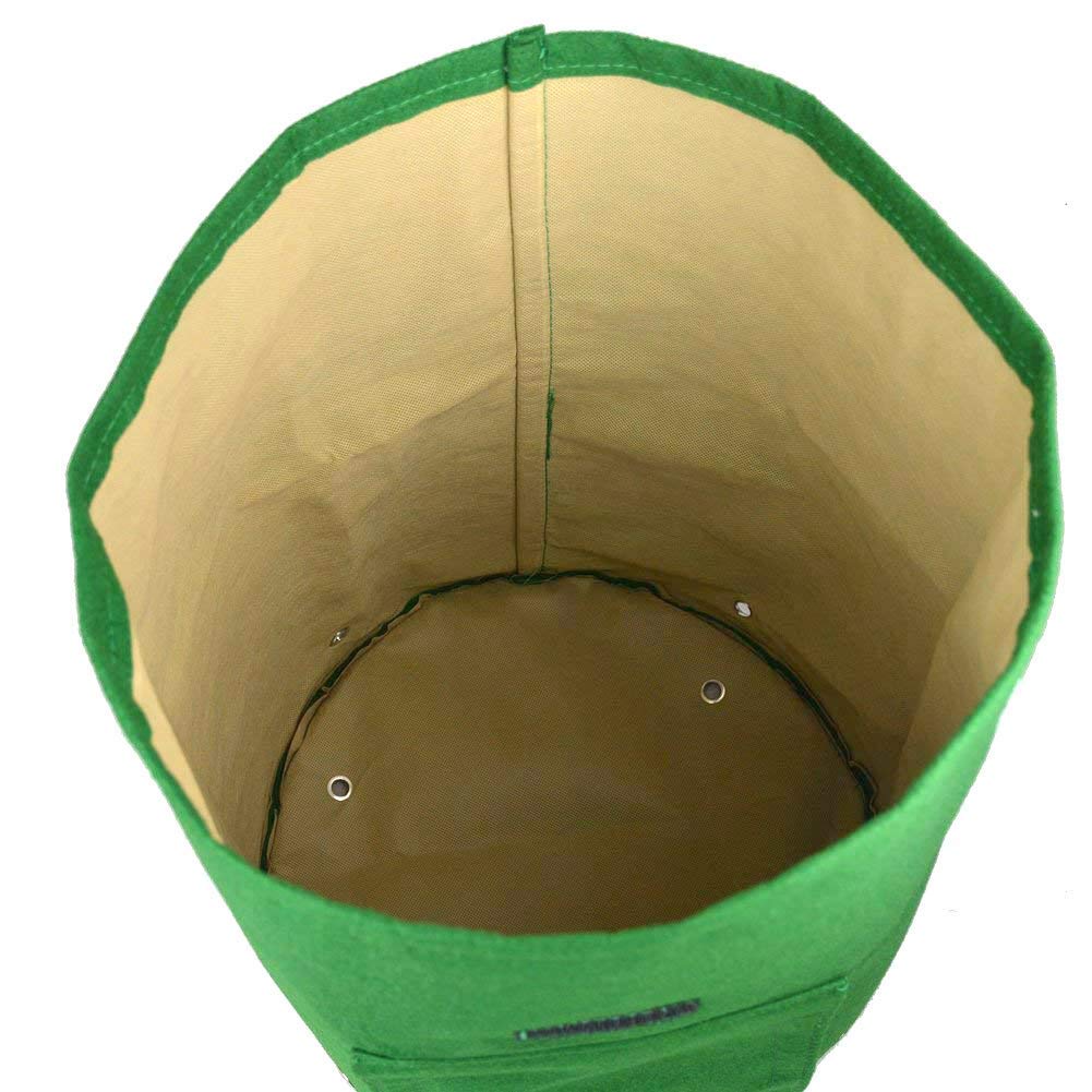 Pack of 4 Daul Layer Potato Grow Bags 10 Gallon Garden Vegetable Planters Growing Bag with Handles