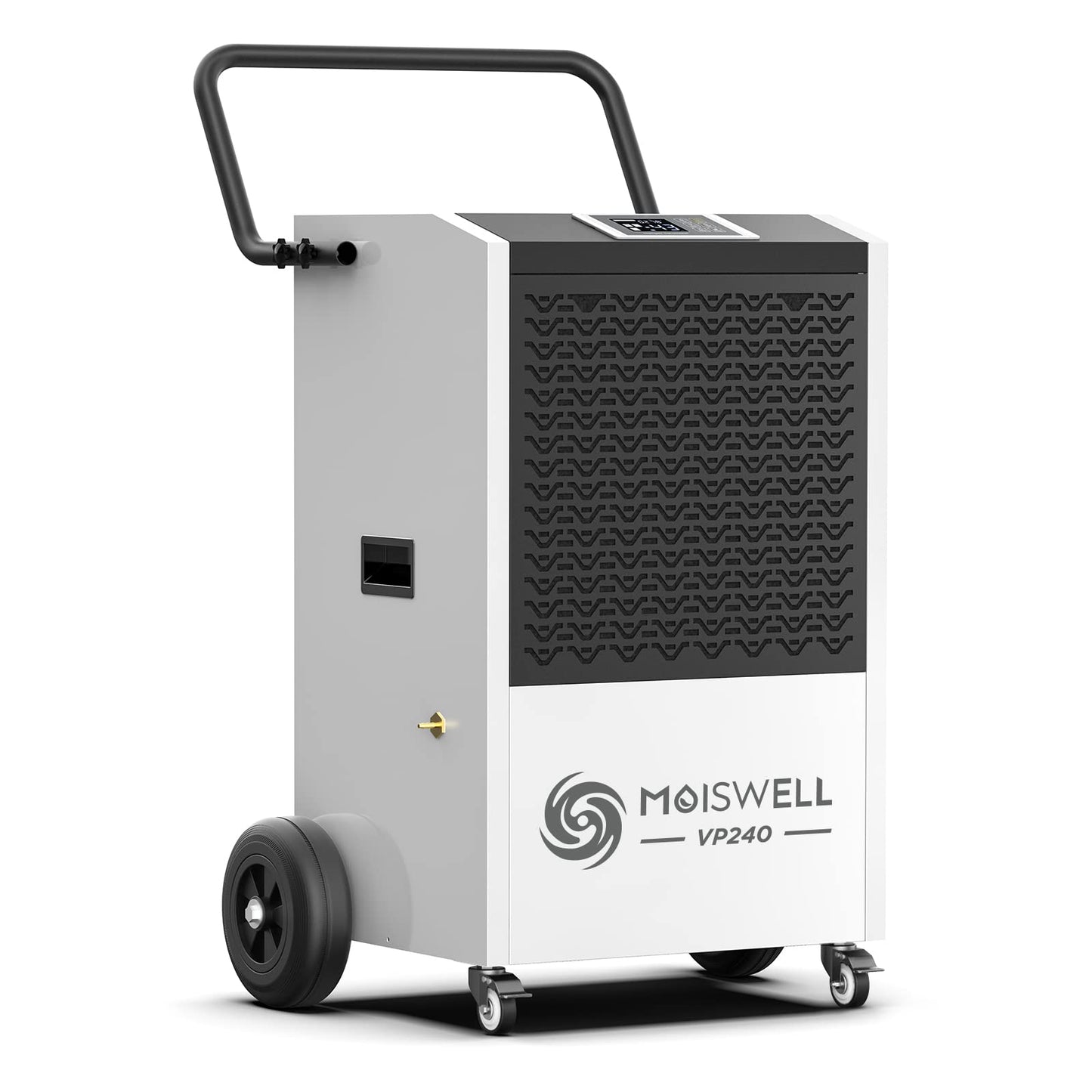 Moiswell 240 Pints Commercial Dehumidifier with Pump and Drain Hose for Basements and Large Spaces up to 8,500 Sq Ft, 5-Year Warranty