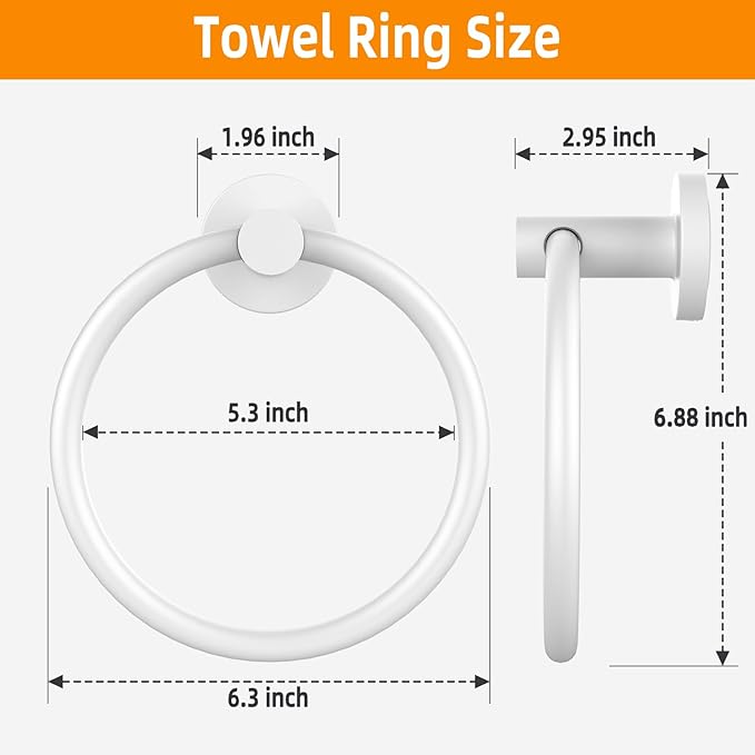 Towel Ring 2Pack, SUS304 Stainless Steel Hand Towel Holder