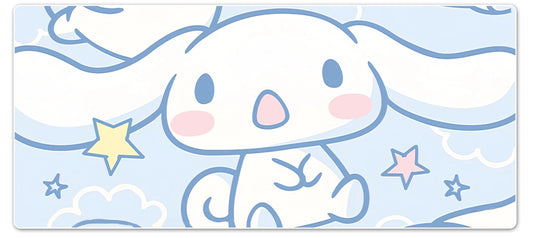 SMAIGE XXL Extended Gaming Mouse Pad/Mat- Large Cute Kawaii Anime Cartoon Design Mousepad for Girls and Women, Stitched Edges | 27.6"x11.8"x0.08" Dimensions (Cinnamon2)