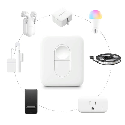 SwitchBot Remote One Touch Button - Compatible with SwitchBot Bot, Curtain Robot, Color Bulb, Plug Mini and Blind Tilt, Smart Home Easy to Control, Bluetooth Long Range 5.0