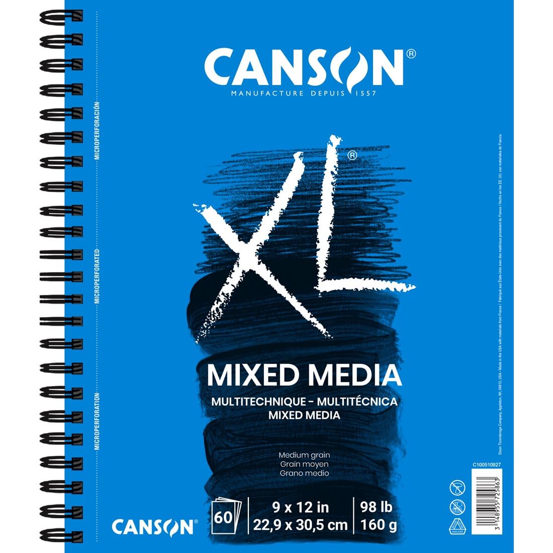 Canson XL Series Mixed Media Pad 9" x 12"