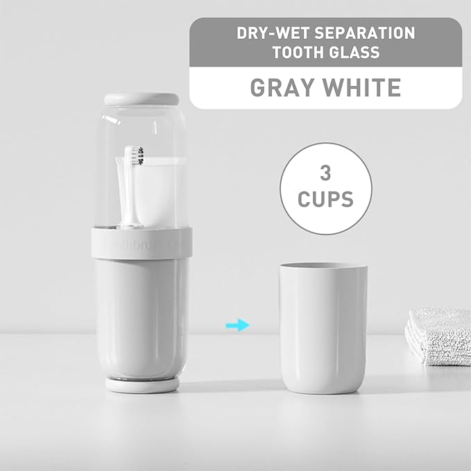 Toothbrush Cup with Cover, Travel Toothbrush Case Portable Toothbrush Holder