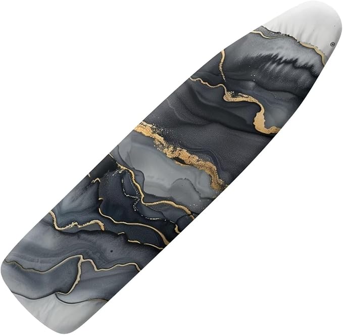 Sprowallow White Marble Iron Ironing Board Cover 15x54 inch, Thick Padding