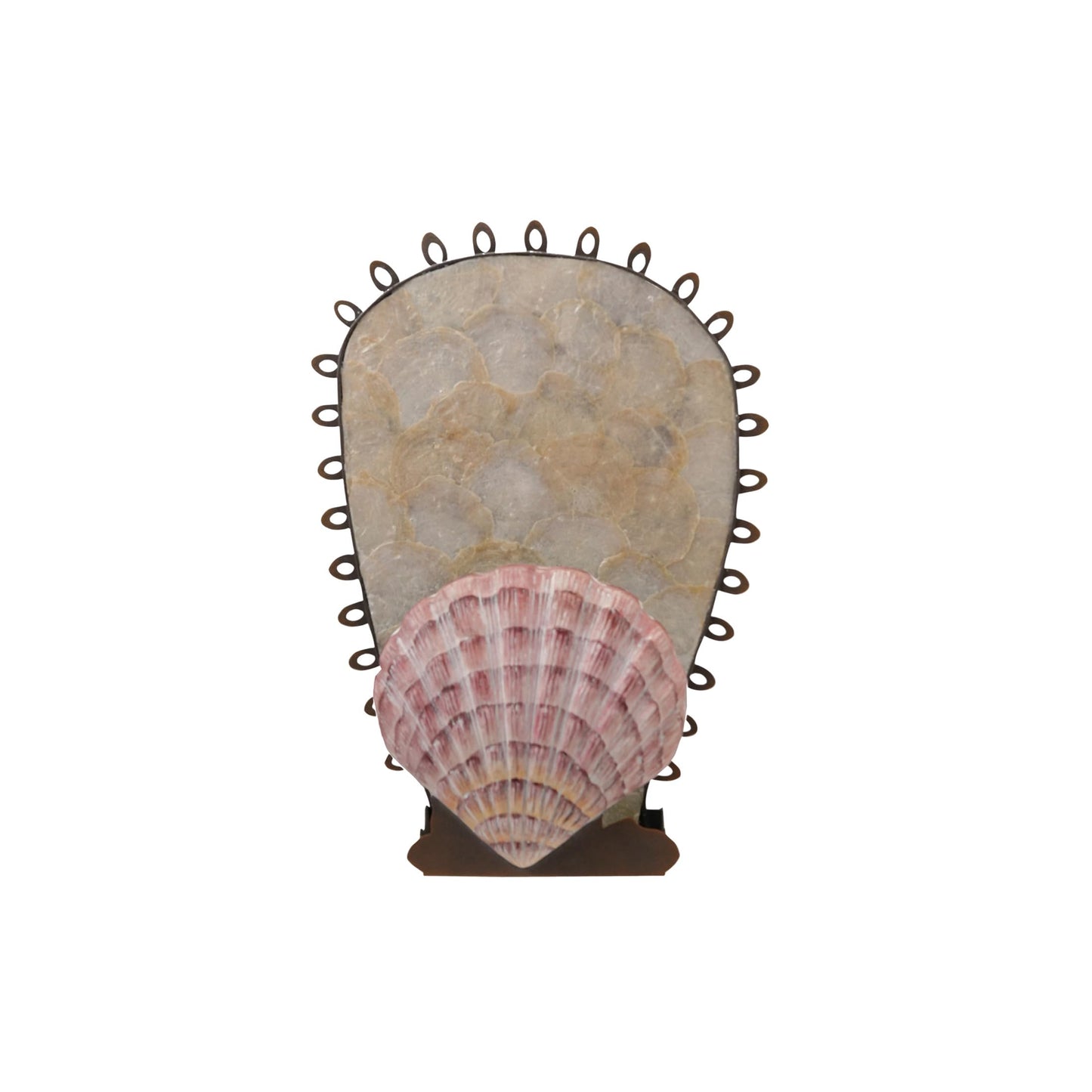 Creative Co-Op Metal Wall Sconce Taper Candle Holder with Resin Shell, Multicolor Finish
