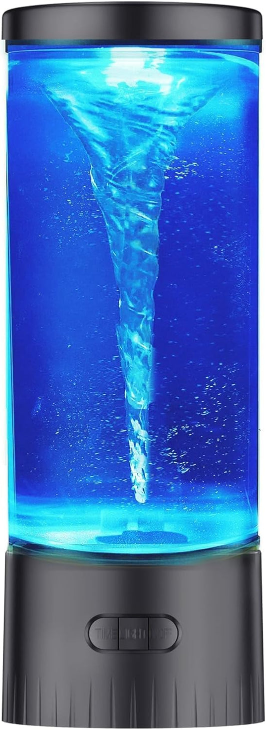 COLORLIFE Twister Hurricane Light- Novelty Nature Decor Gift for Boys Girls, Men, Women Mini Water Vortex Maker Mood Night Light Birthday Holiday Christmas