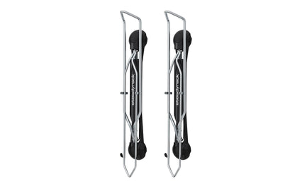 Steadyrack Bike Rack – Pivoting Mountain Bike Rack, Holds Up to 77 lbs, Fits 24"-29" Wheels, 2.1"-2.8" Tires, Foldable Wall Mount for Space-Saving Bicycle Storage - 2 Pack