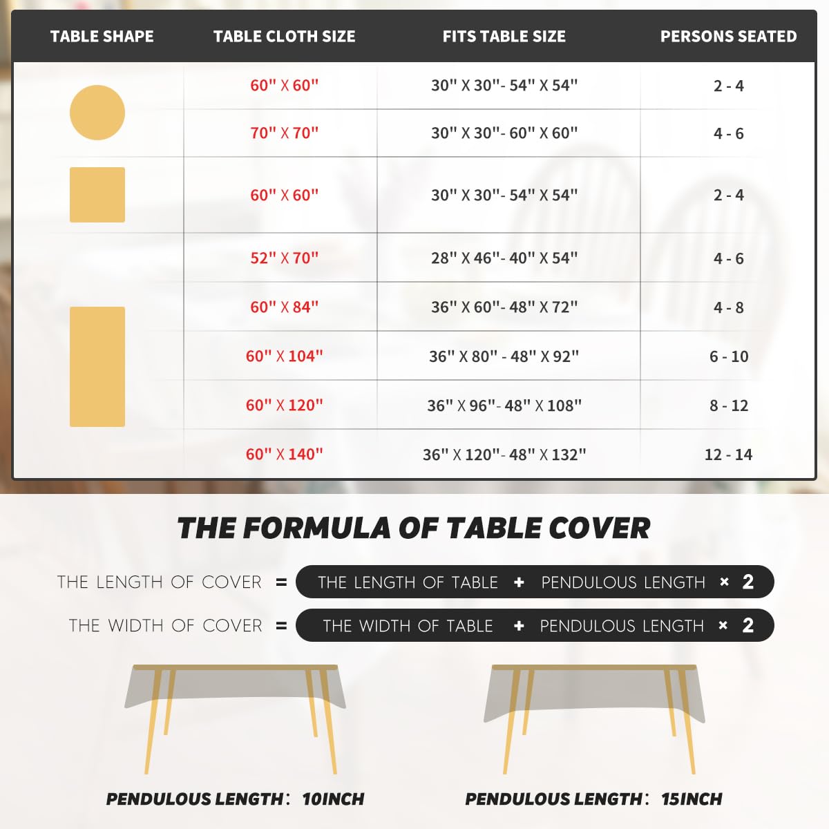 Horaldaily Red Farmhouse Style Tablecloth with Decorative Cutouts, 60×104 Inch Rectangular Polyester Table Cloth, Wrinkle Resistant Washable Table Cover for Dining Wedding and Outdoor