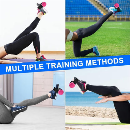 Dumbbell Foot Attachment, 2 Pcs Tibialis Trainer Strap Leg Lifting Weight Holder, Adjustable Ankle Weights Ankle Straps for Weight Lifting, Leg Workouts, Hip Flexors, Shin Splint, Hamstring Curls