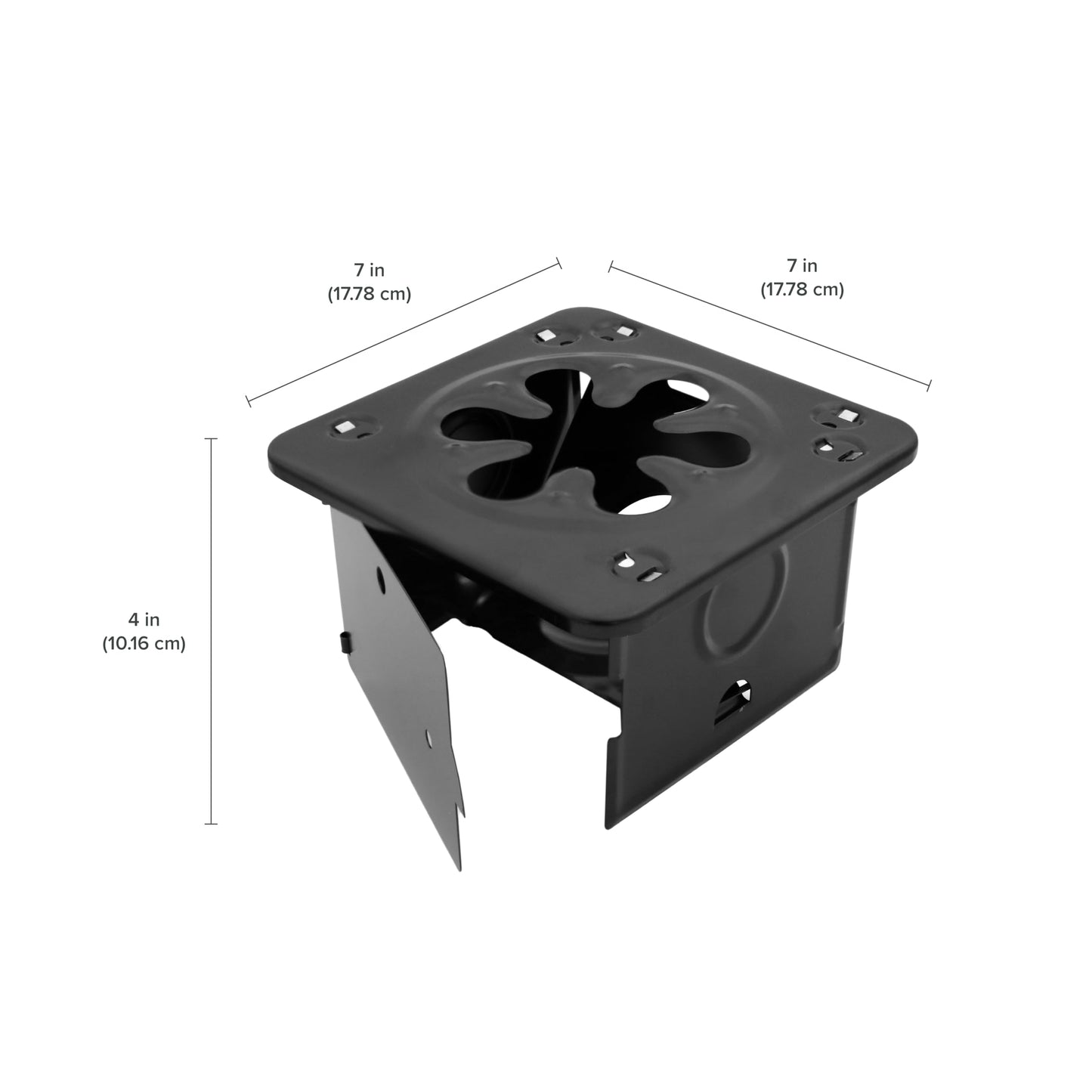 Coghlan's Portable Folding Camp Stove – Compact, Lightweight Steel Cooking Stove for Camping, Backpacking, Hiking, or Emergency Use – Uses Canned Heat or Fuel Tablets, Black
